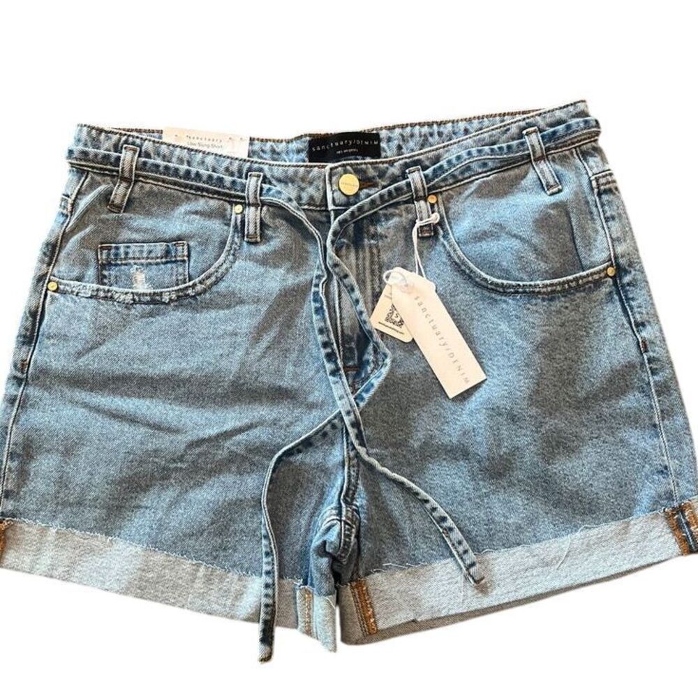Sanctuary Denim The Ace Low Slung Sustainable Cotton Jean Shorts Size 29
